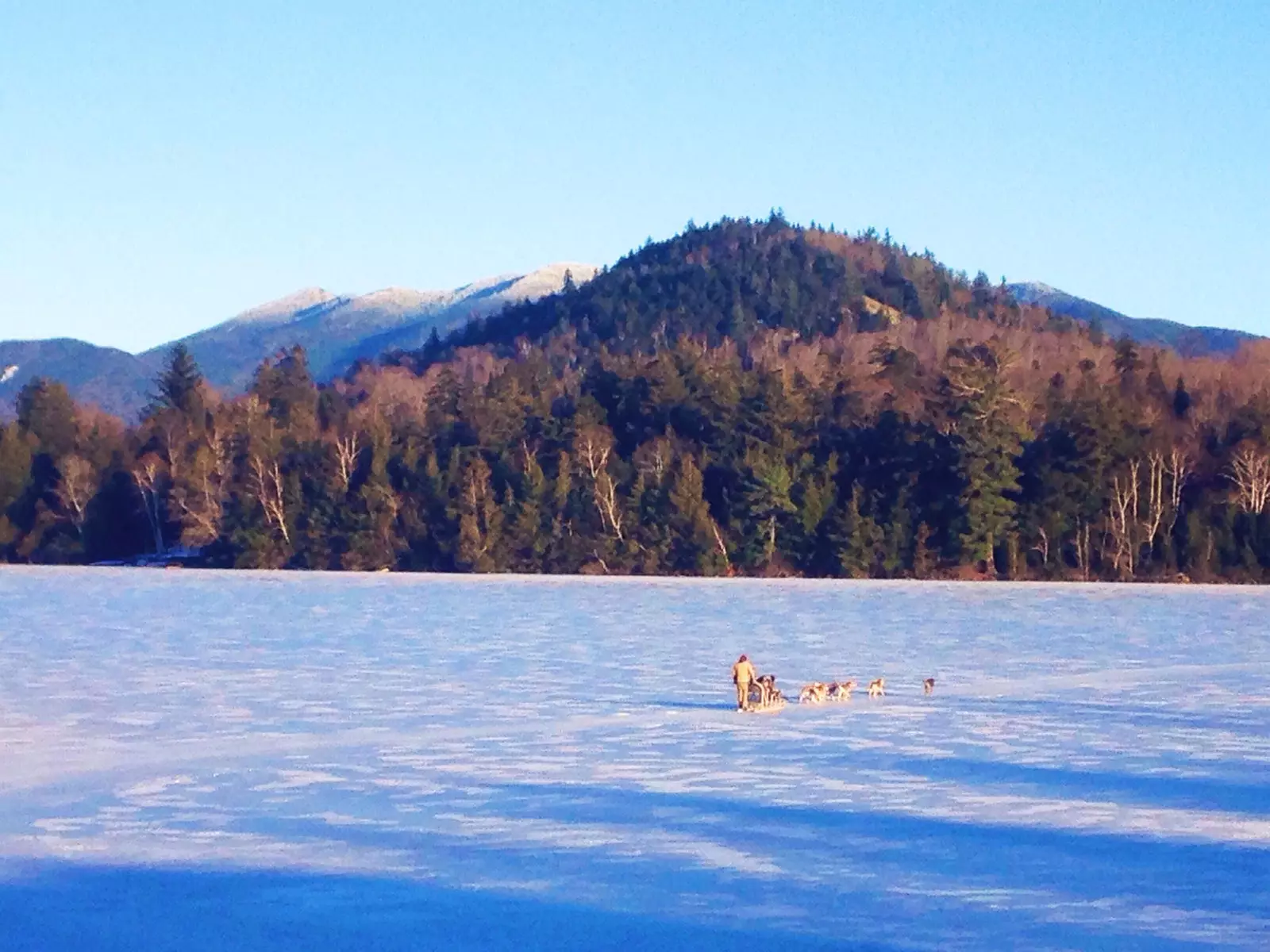 Lago Placid no inverno