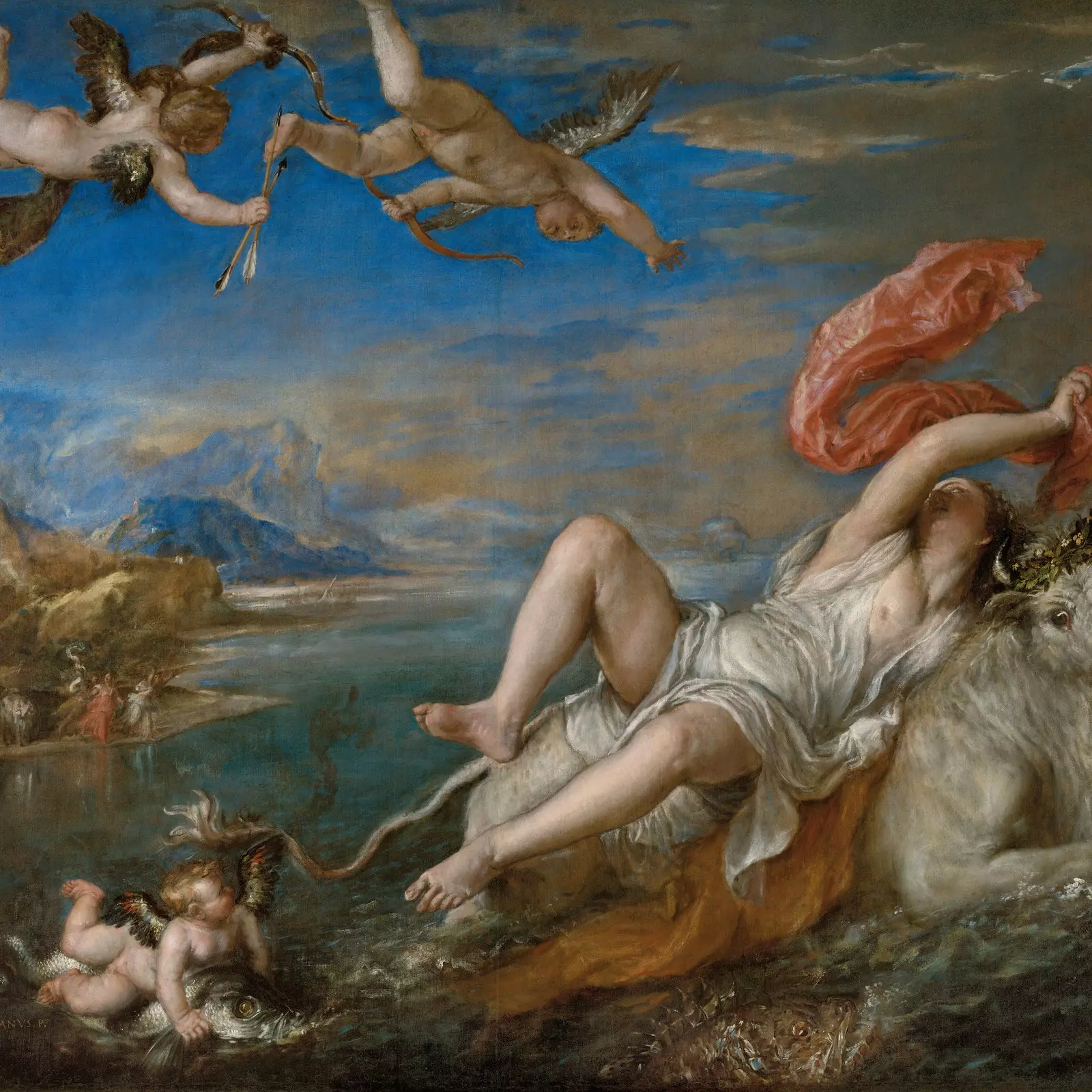 «Bortføringen av Europa» Titian