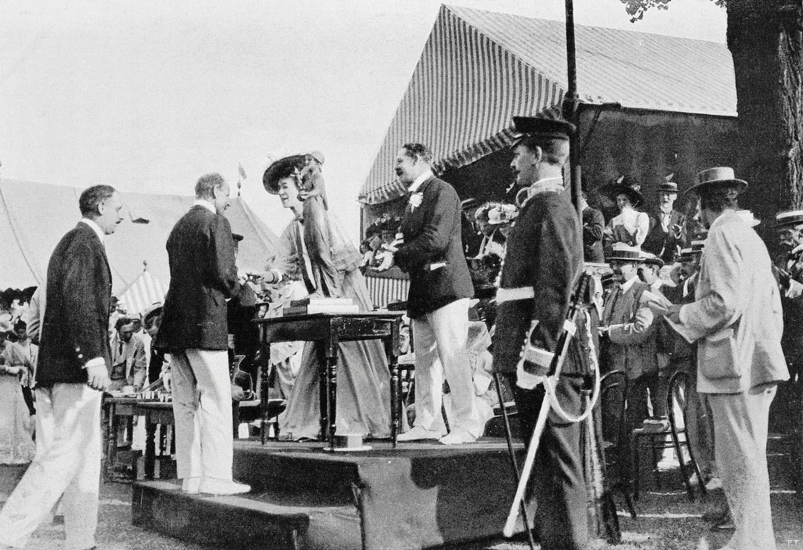 Abschlussfeier der Olympischen Spiele 1908 in London.