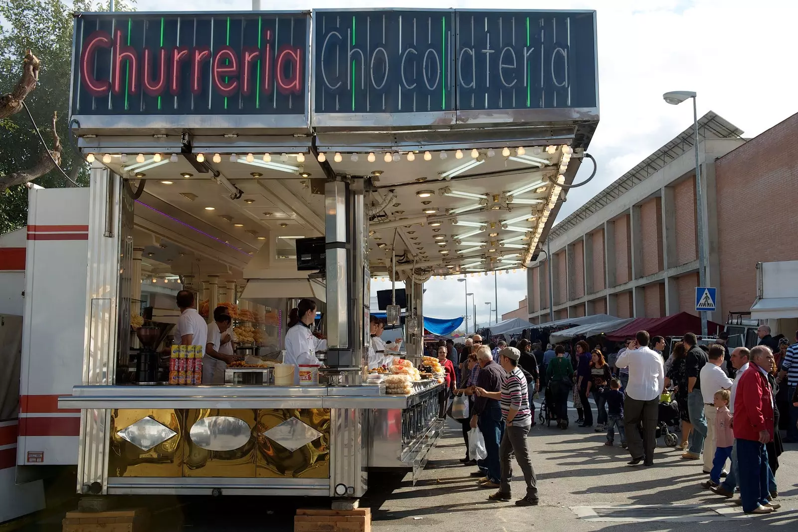 Churrería di sebuah pameran di Catalonia