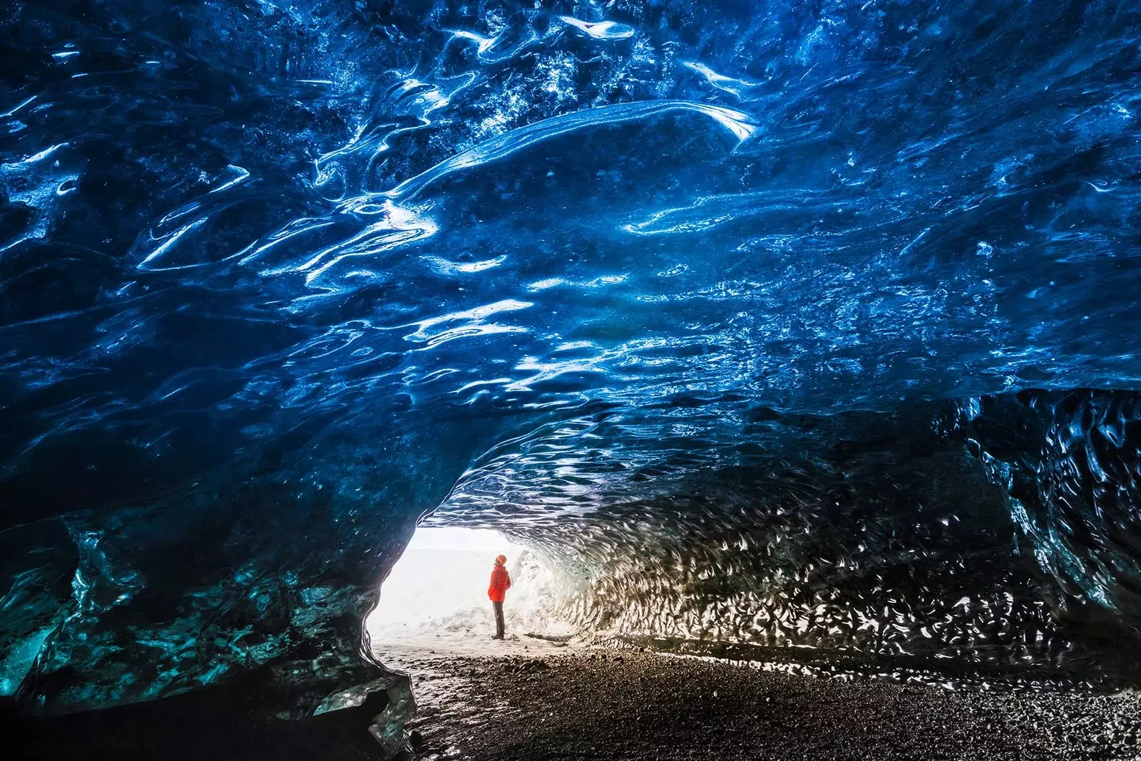 caverna de gelo na islândia