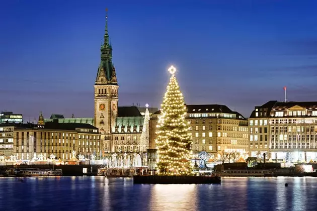 Taa ya Krismasi huko Hamburg