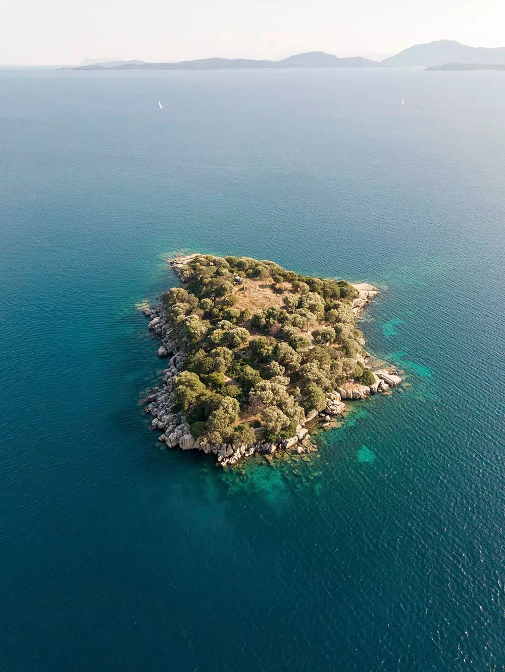 uninhabited island