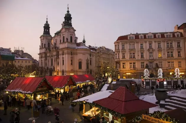 Plaça del rellotge a Praga