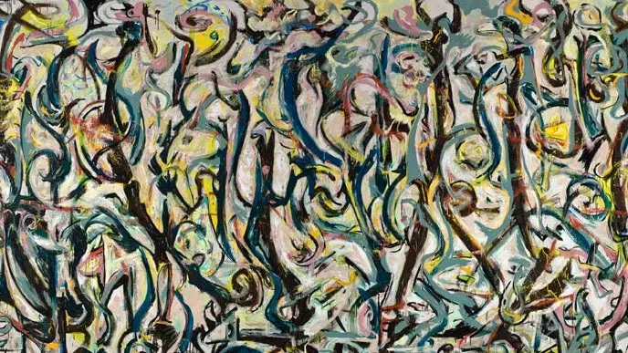 Safari ya mchoro: 'Mural', na Jackson Pollock