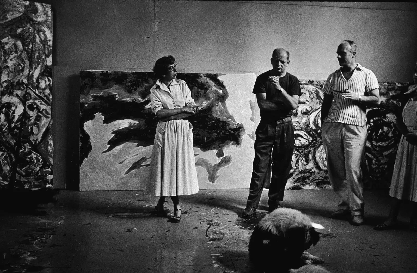 Jackson Pollock dan istrinya Lee Krasner juga seorang seniman