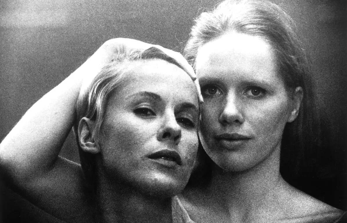 Ullmann și Andersson în „Persona” de Ingmar Bergman