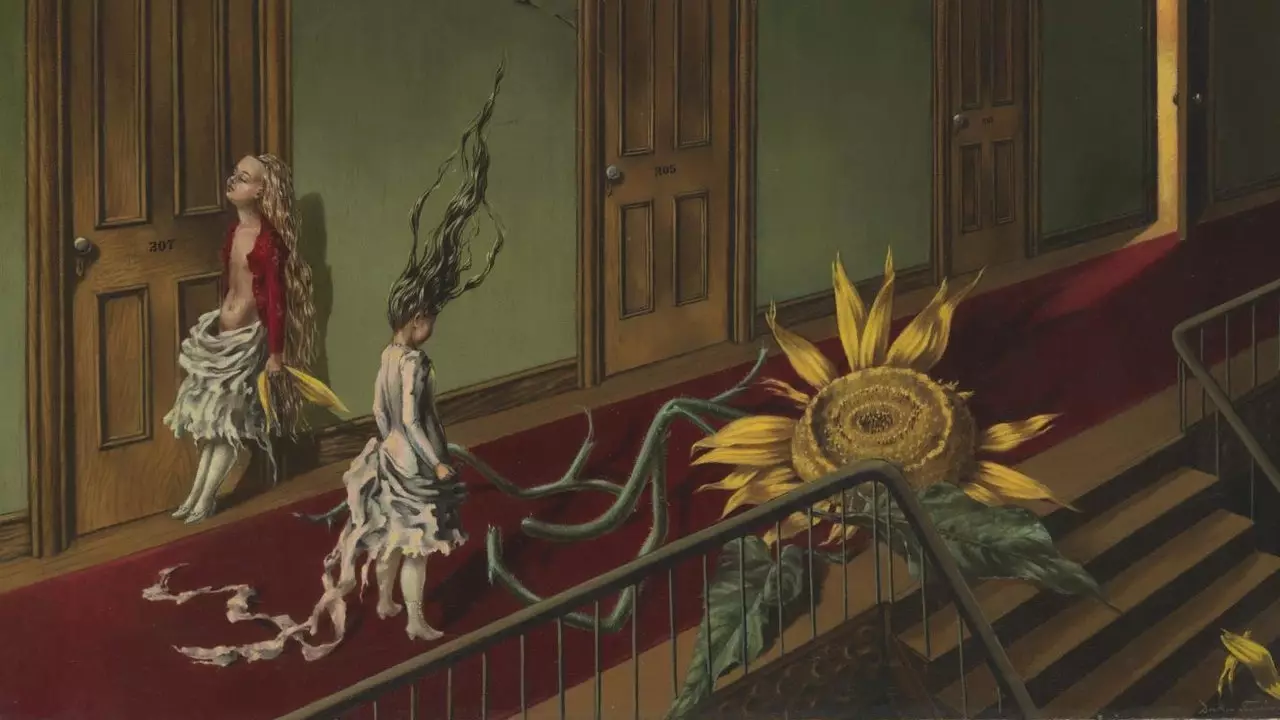 Perjalanan ke lukisan: 'Eine Kleine Nachtmusik', oleh Dorothea Tanning