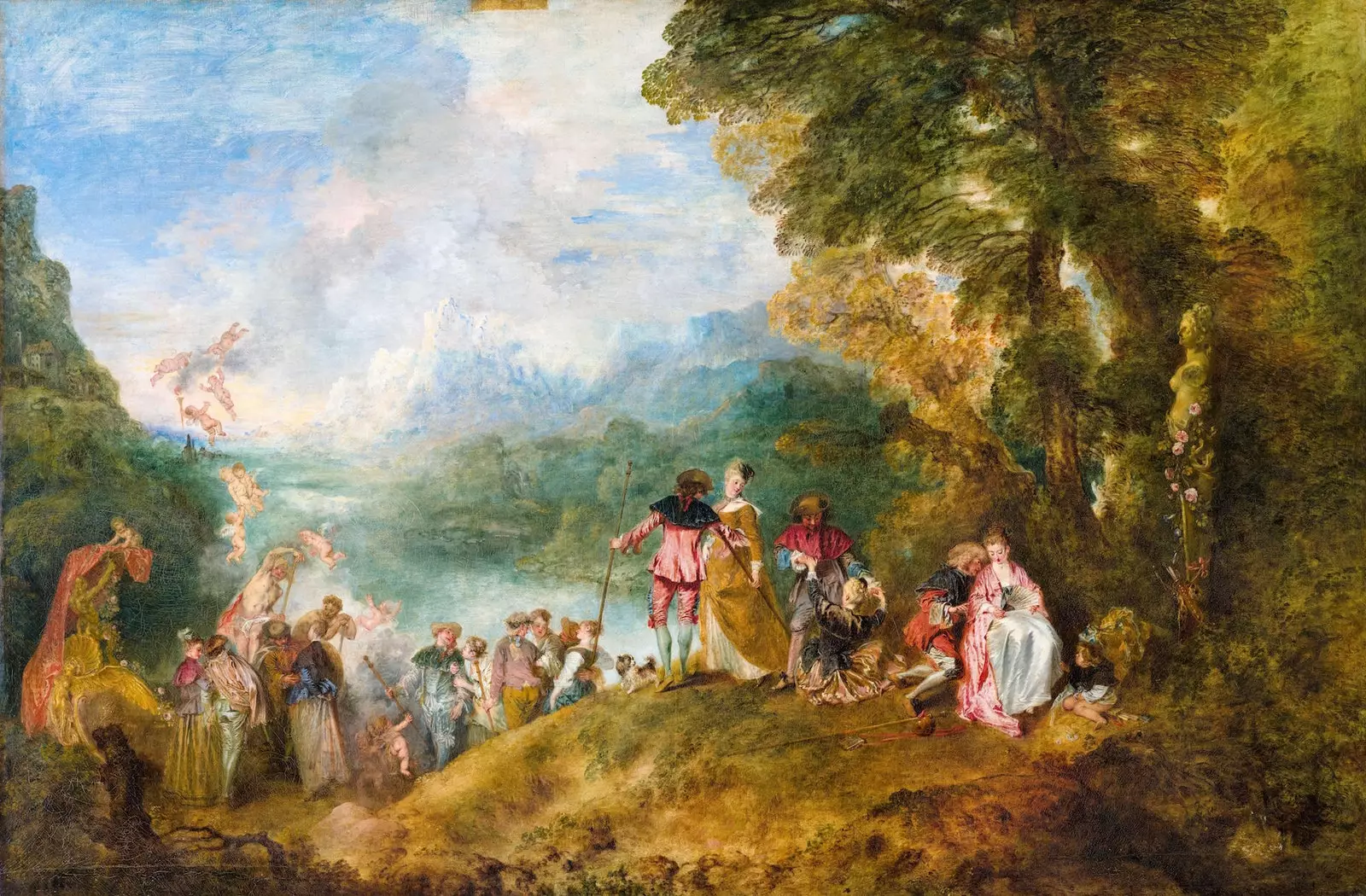 „Pelerinaj pe insula Cythera” de Antoine Watteau