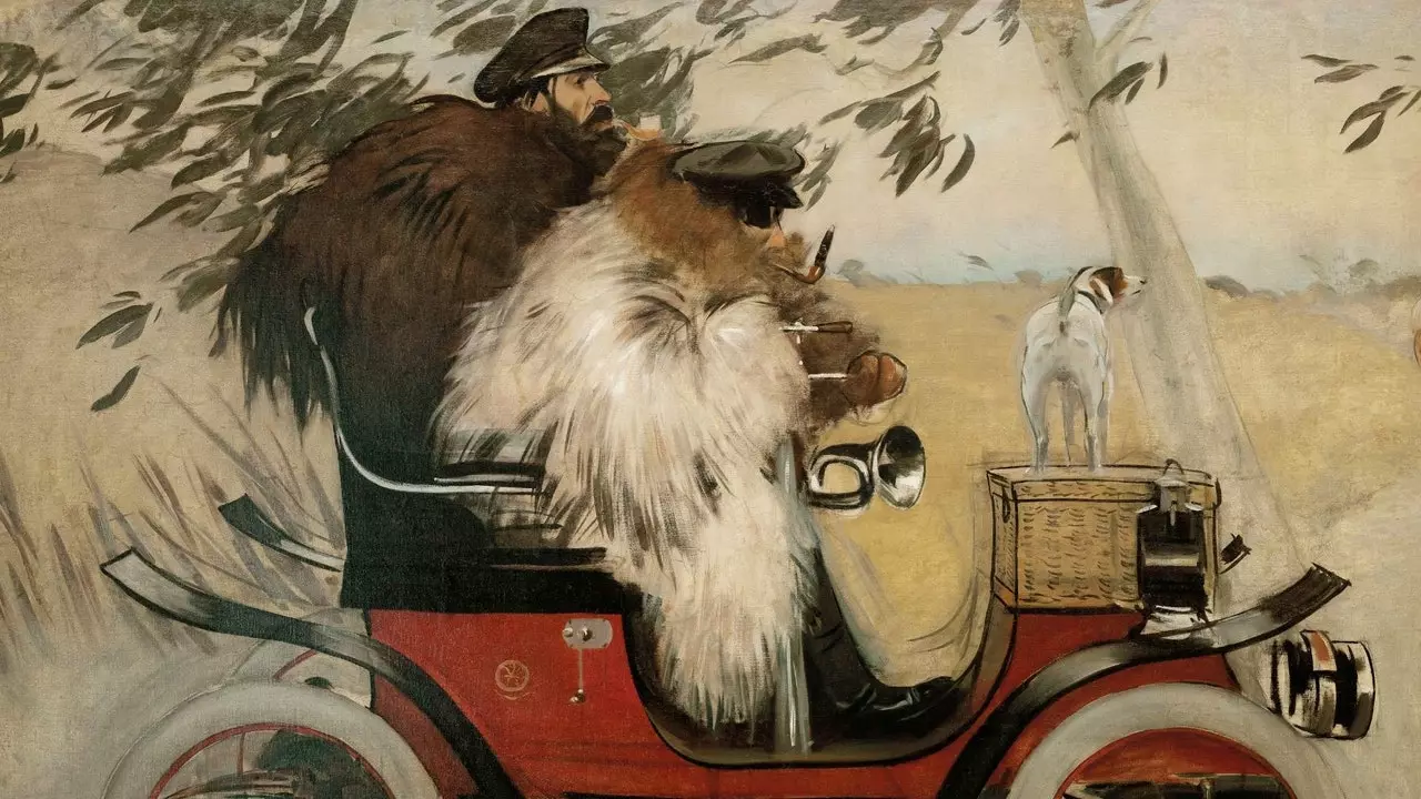 絵画への旅: ラモン・カサス作「車の中のラモン・カサスとペレ・ロメウ」