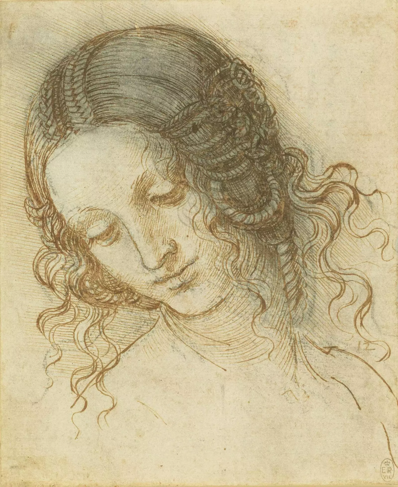 'Head of Leda' af Leonardo da Vinci