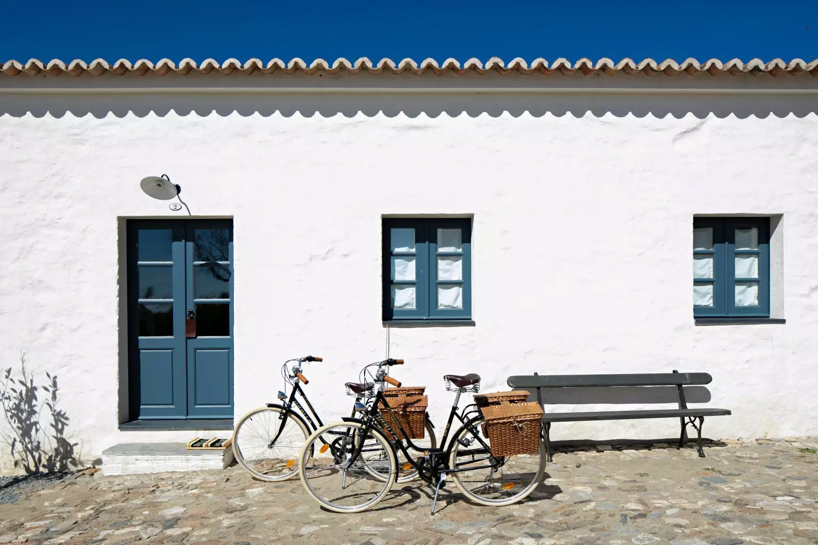 Una pausa nel complesso di Monsaraz São Lourenço do Barrocal.