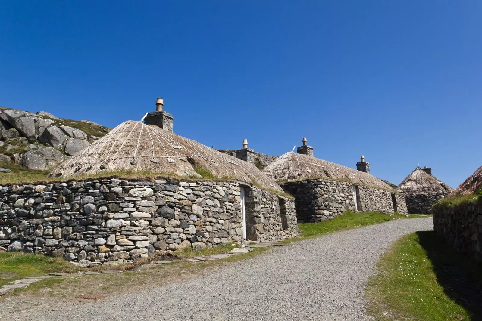 Gearrannan Blackhouse kəndi