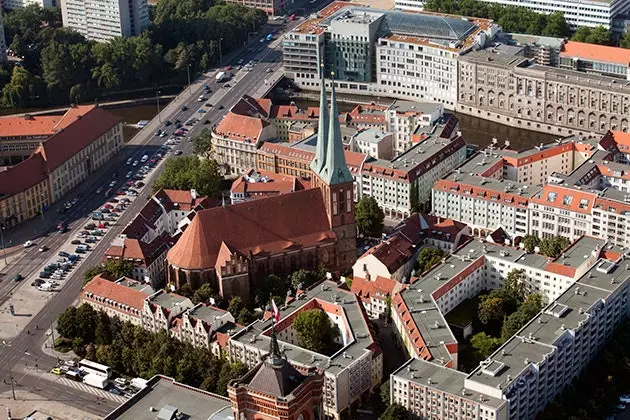 Widok z lotu ptaka na Nikolaikirche