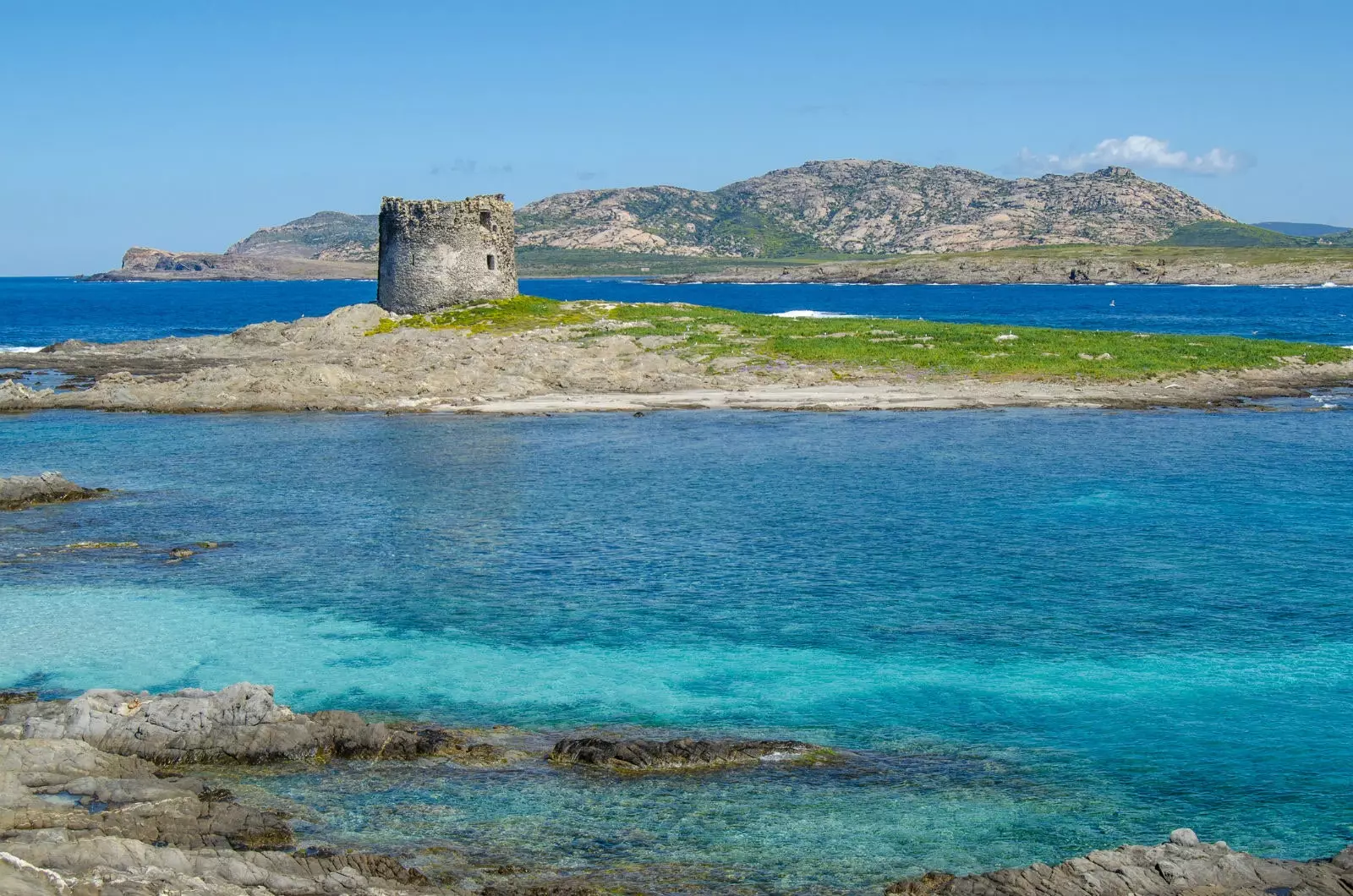 La Pelosa najbardziej rajska plaża na Sardynii.