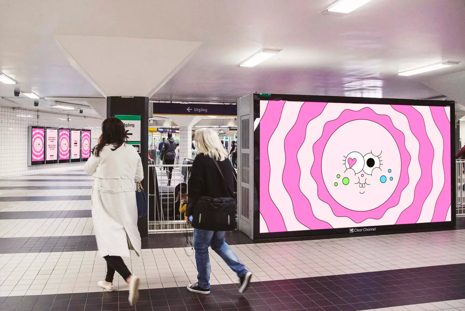 emosjonell kunstgalleriutstilling i stockholm metro