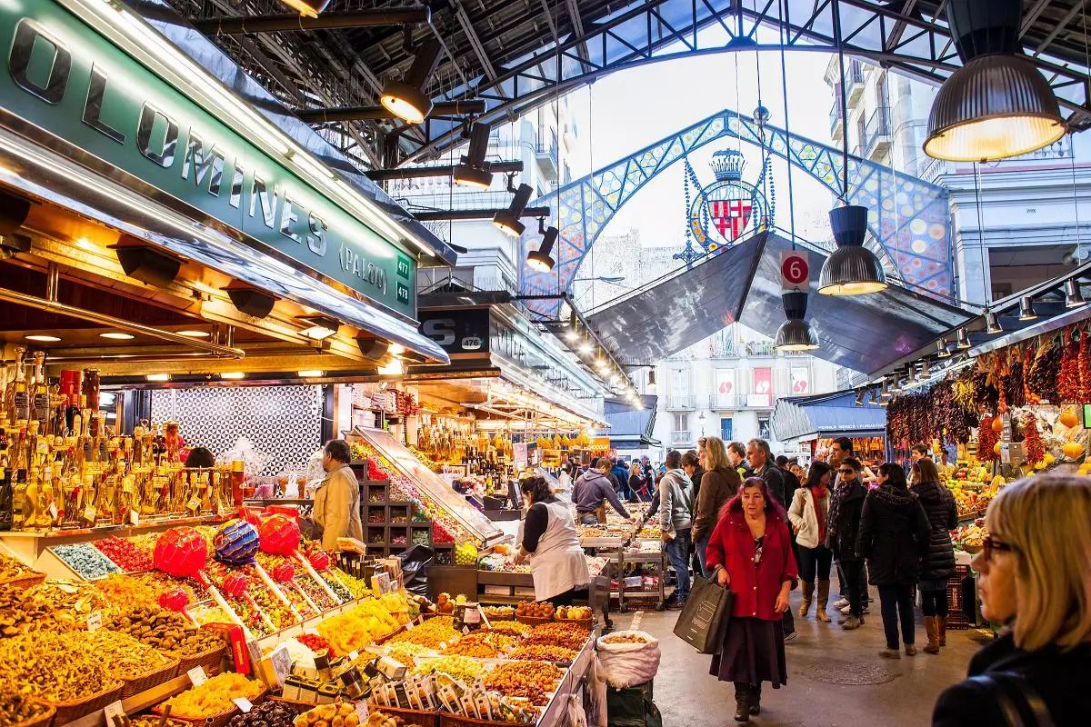 La Boqueria w Barcelonie.