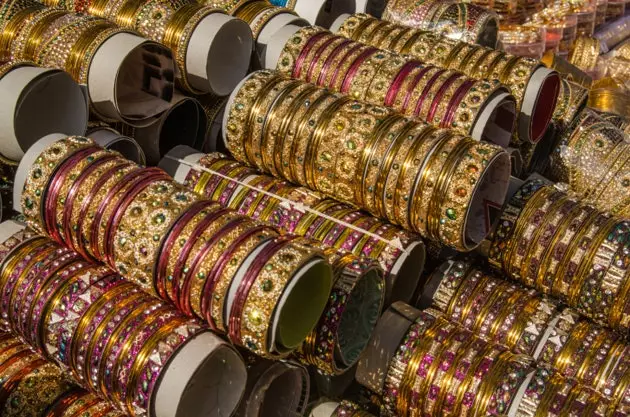 Typical Hyderabad glass bangles