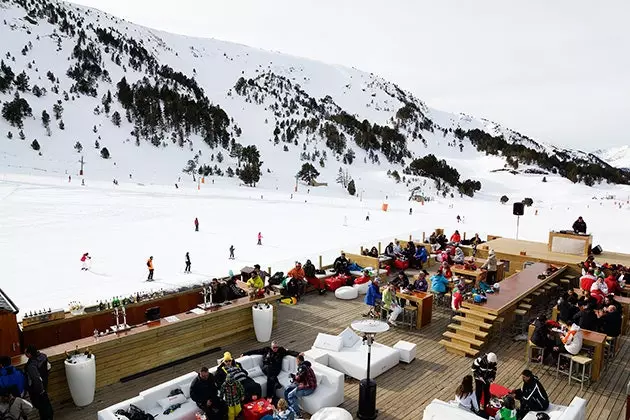 Eine der Terrassen von Grandvalira