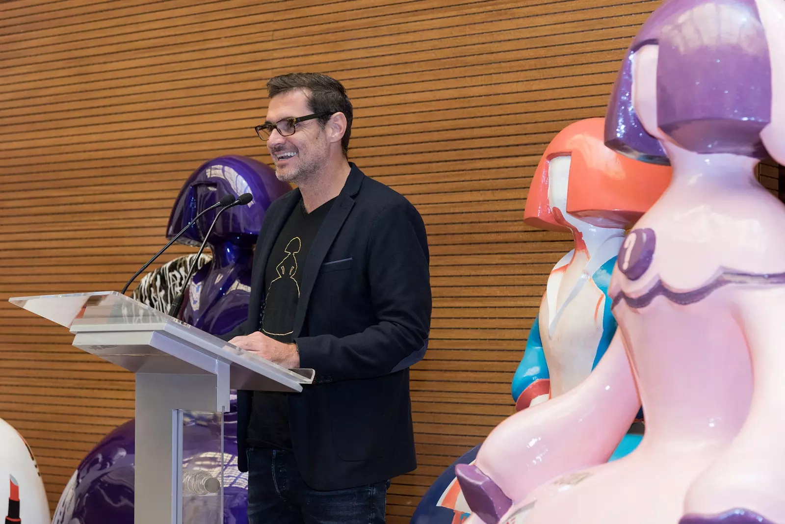 Antonio Azzato saat presentasi 'Galeri Meninas Madrid'