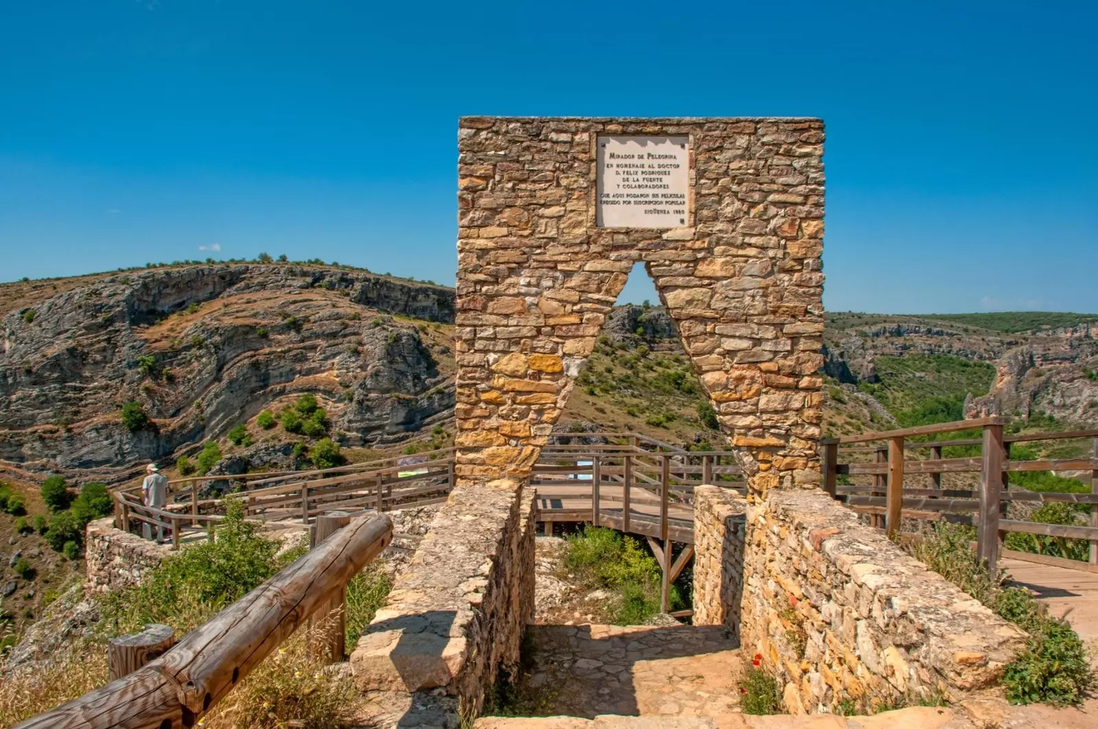 Baxış nöqtəsi Flix Rodriguez de la Fuente Barranco del Río Dulce