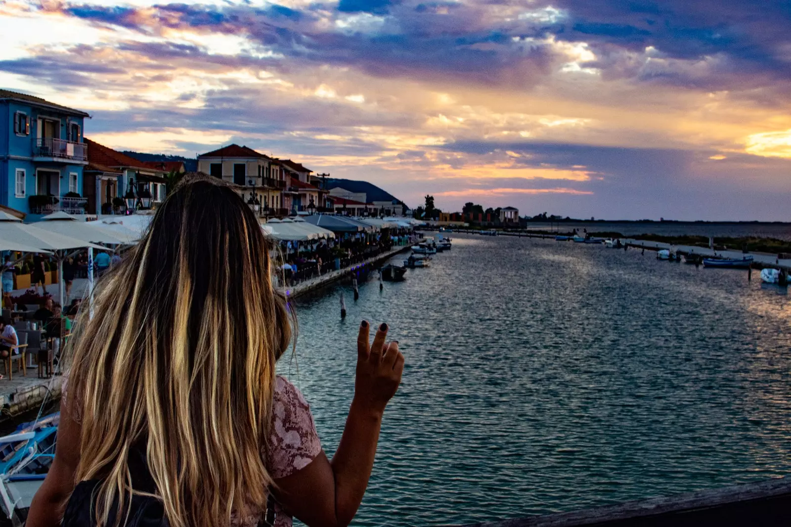 Een zonsondergang op Lefkas