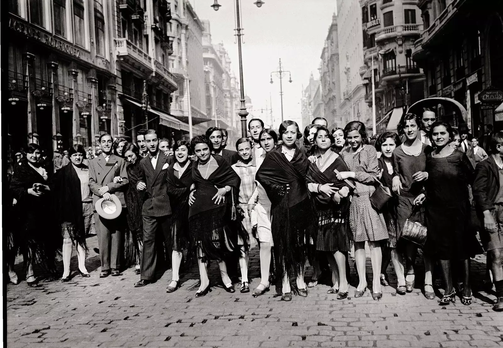 Naaisters op de Gran Vía