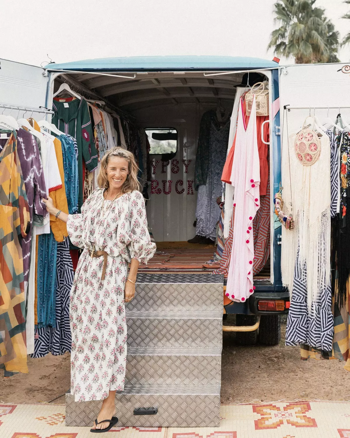 The corners of The Gypsy Truck in Formentera