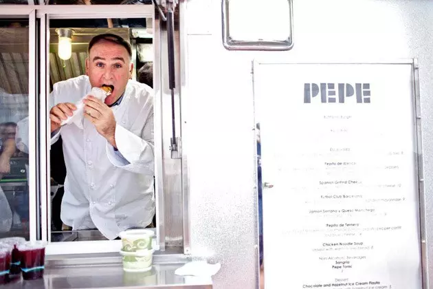 Jos Andrs Puerta in the most traditional 'food truck' in NY