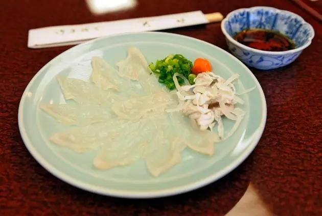 Pufferfish shashimi plate do you DARE