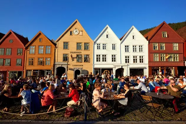 Terraces at Bryggen