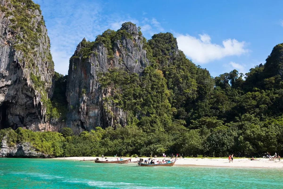 Railay Beach Krabi Tailândia