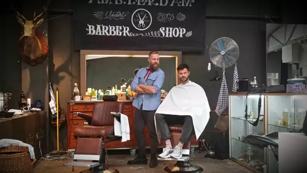 Barberies de bigotis a Amsterdam