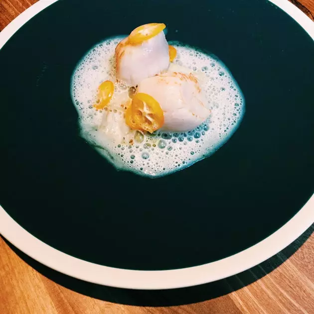 Scallop with citrus