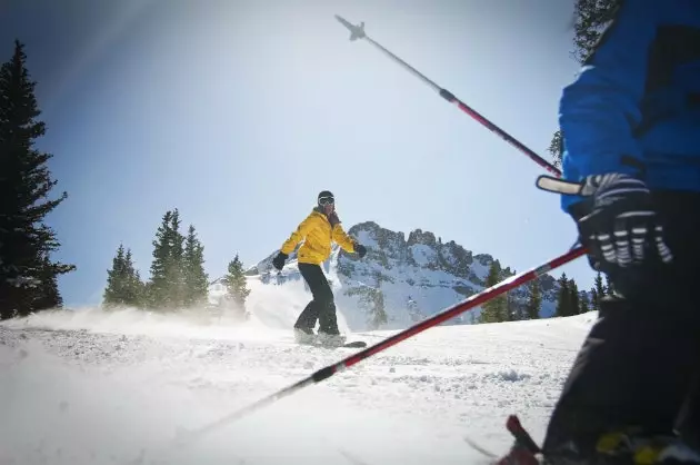 Ski gegen Schnee