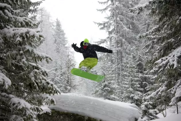 Ski gegen Schnee