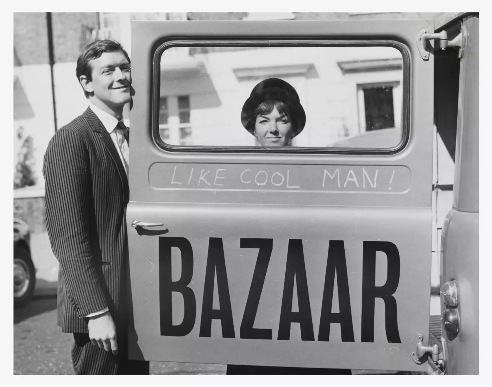 Foto van Mary Quant en Alexander Plunket Greene door John Cowan 1960 met dank aan Terence Pepper Collection Image.