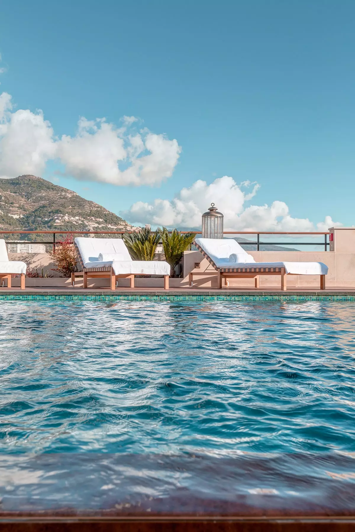 Swimming pool of the Princesse Grace suite, one of the most exclusive in the world