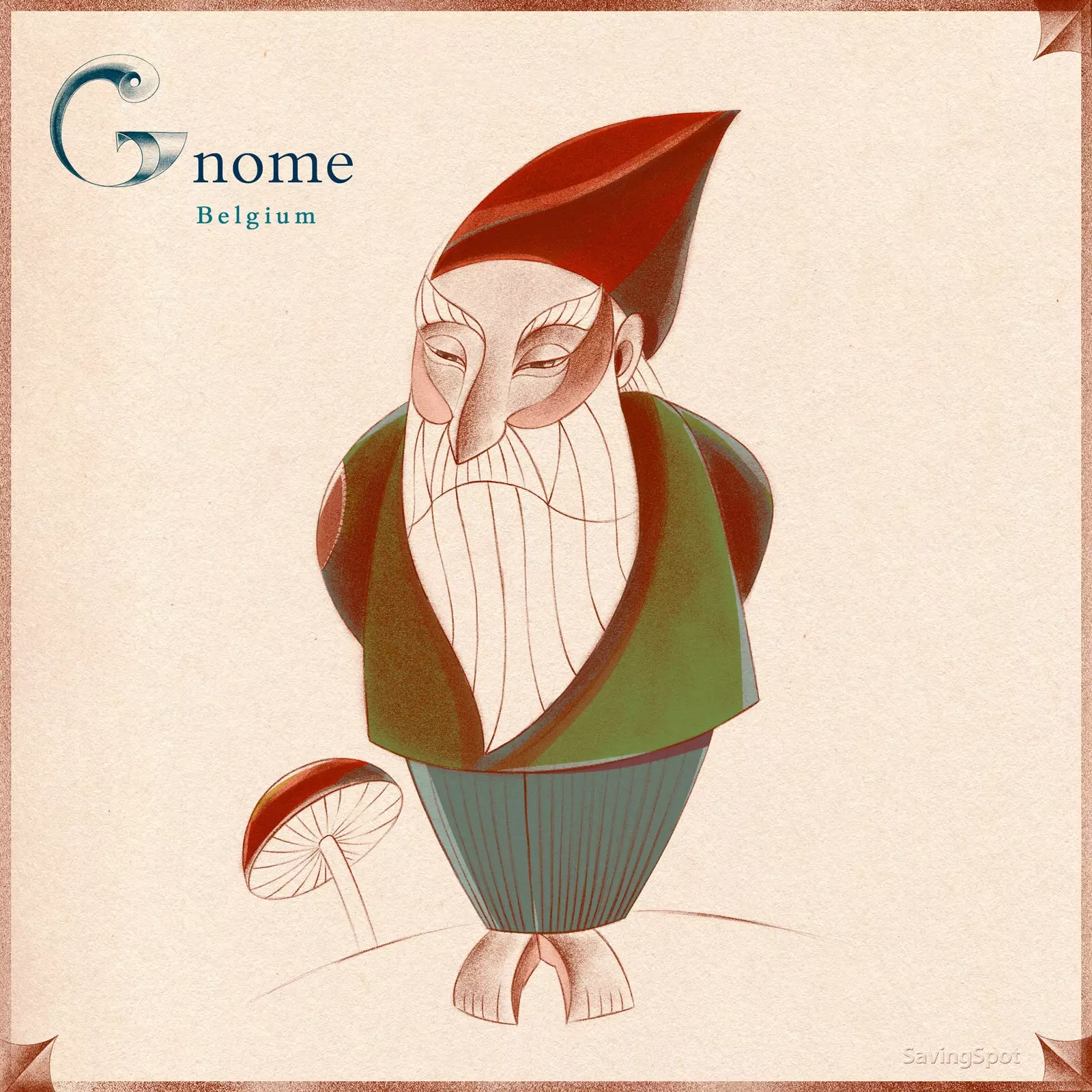 Gnome illustrasjon.