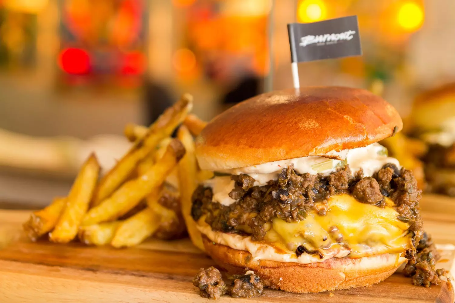 Burnout Burger hamburguesa amb formatge