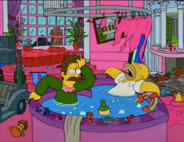 Homer dan Flanders di Las Vegas