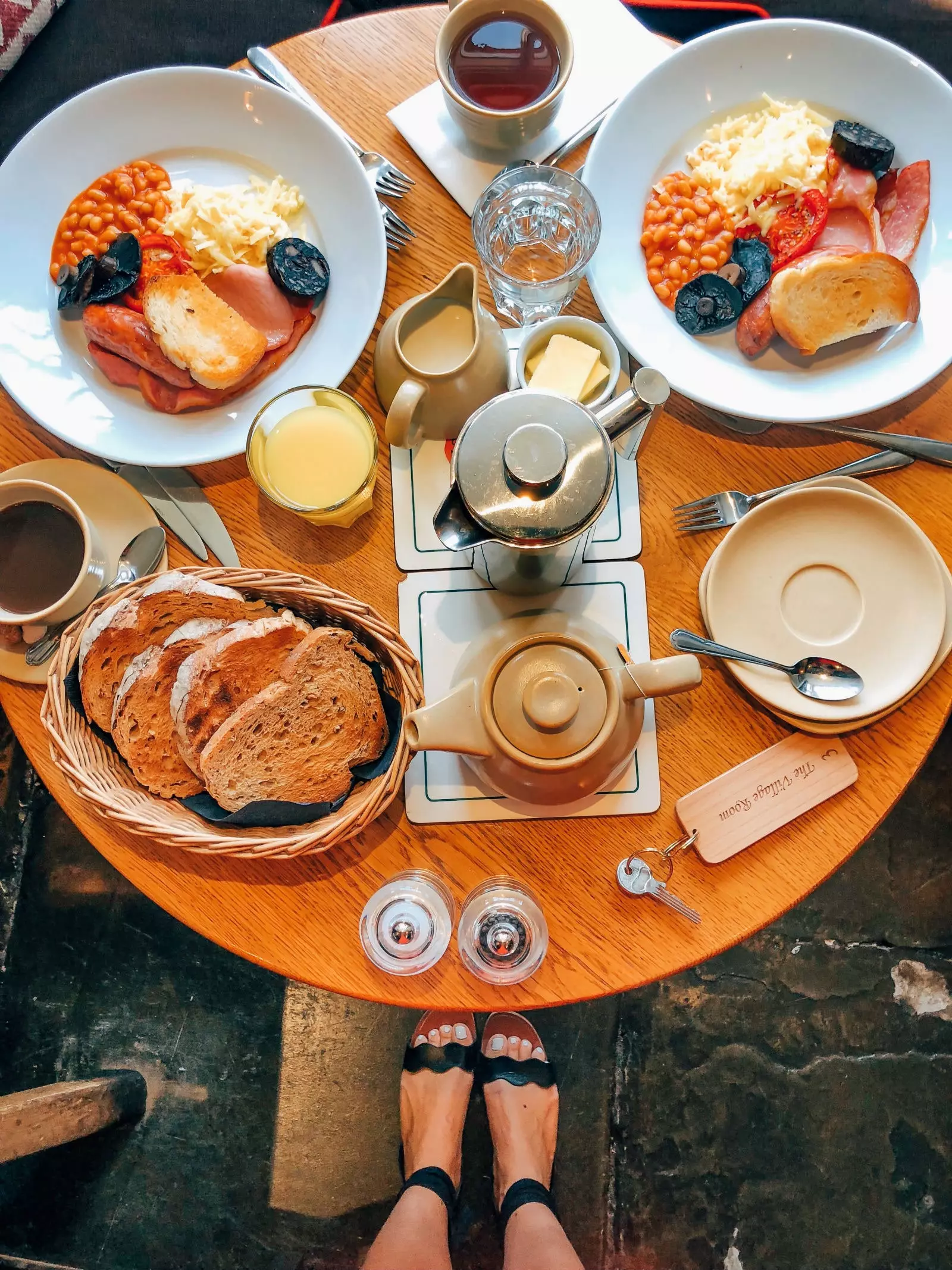 English Breakfast at the Howard Arms pubhotel in Ilmington.