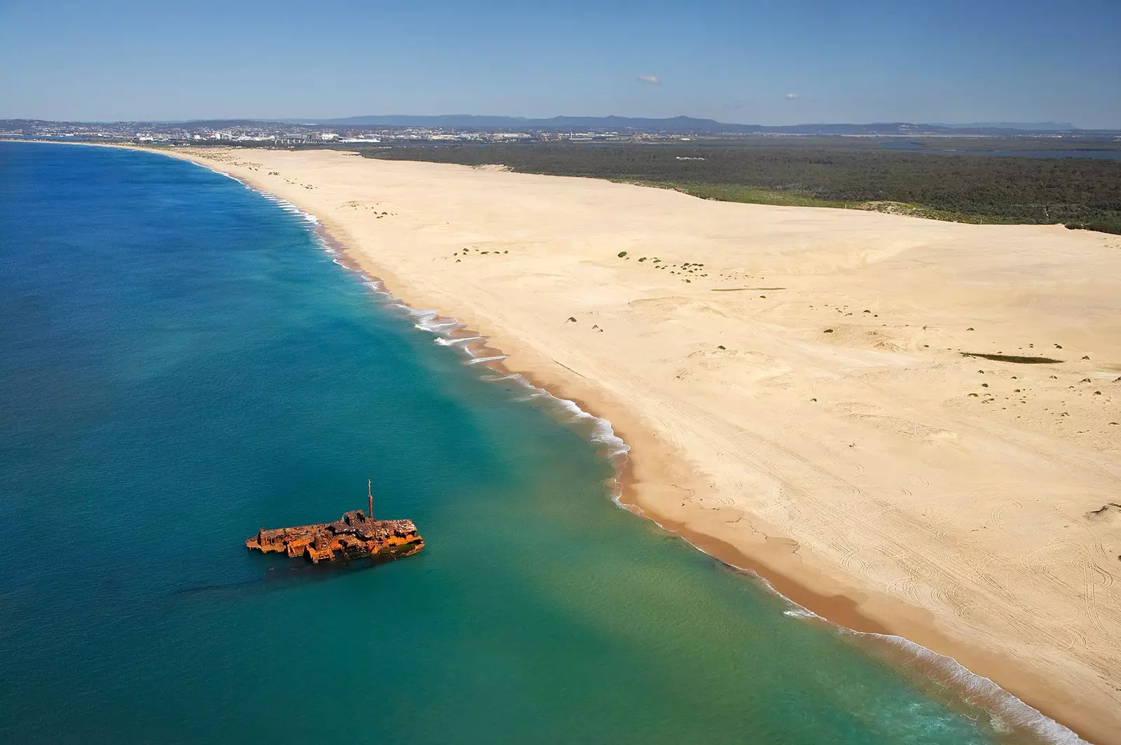 Versunkenes Wrack im Shipwreck Walk