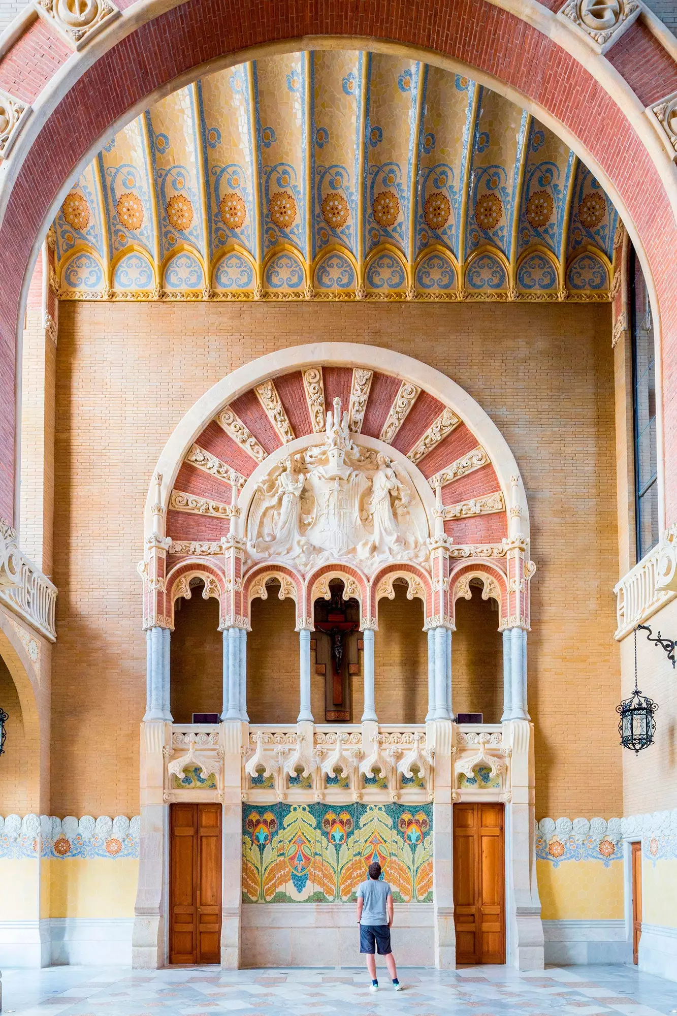 À l'intérieur de l'enceinte de Sant Pau