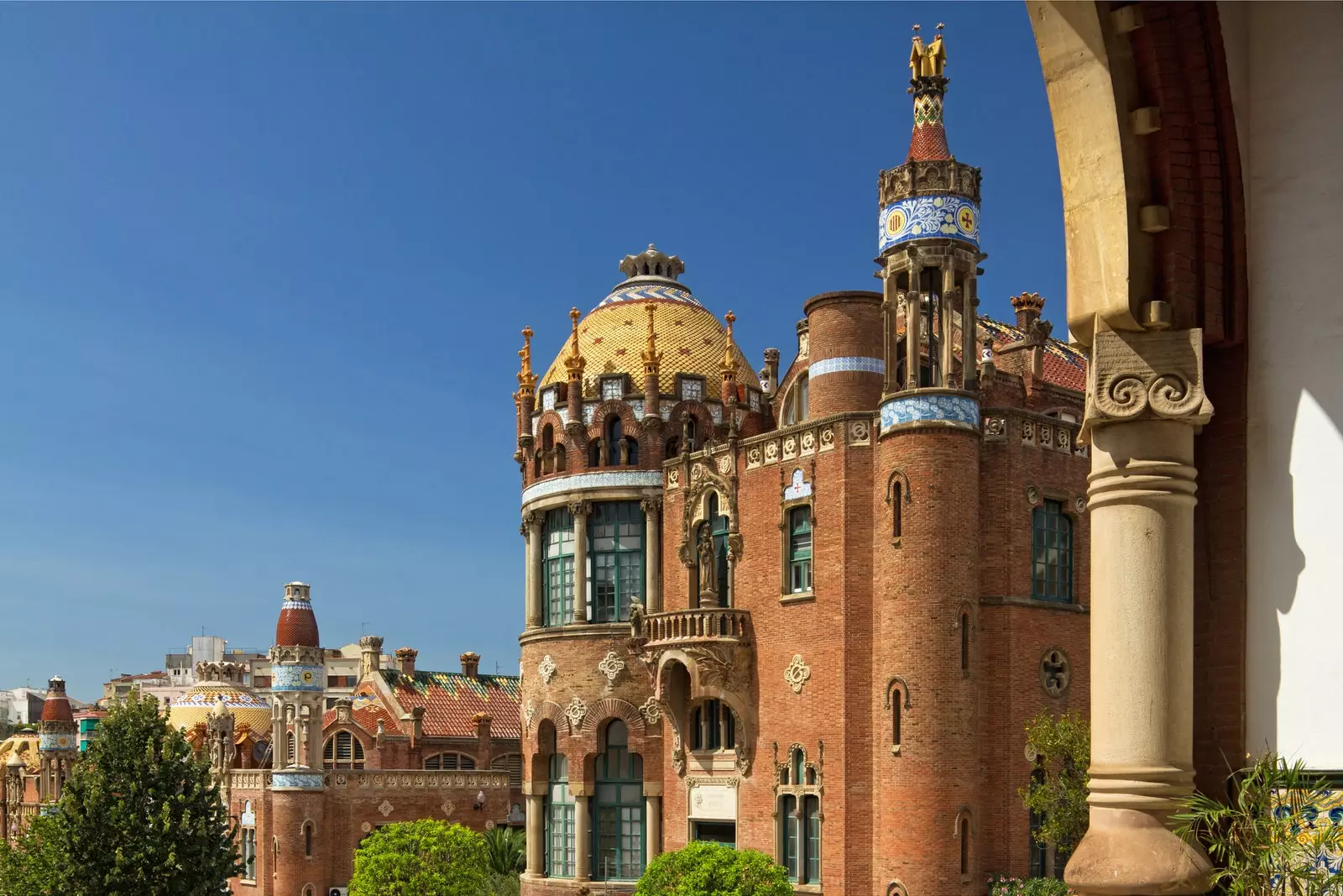 Sant Pau se compose de 27 bâtiments