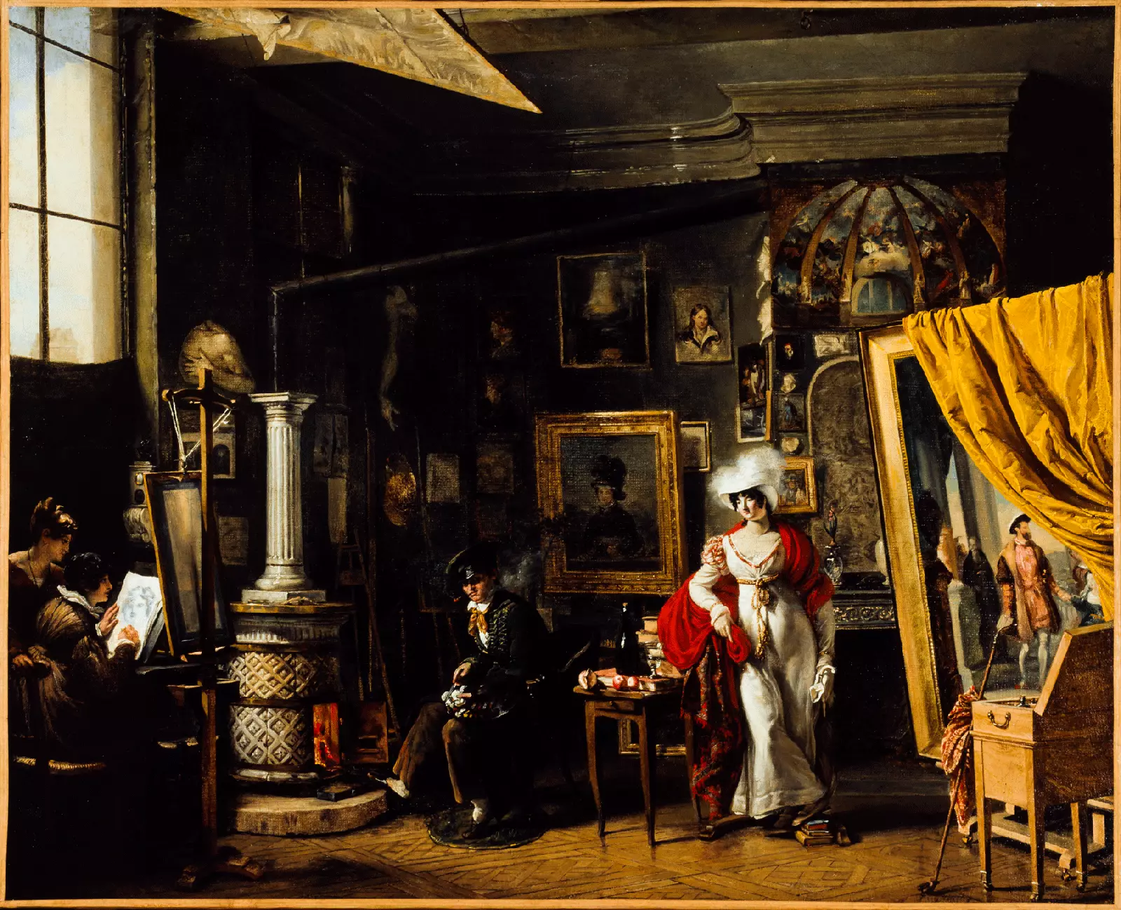 L'atelier du peintre T. B. Bitter .