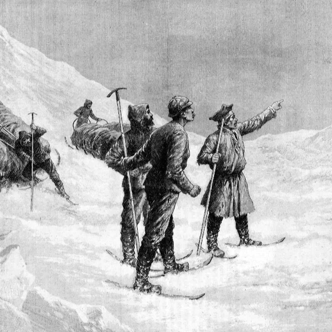 1897 illustration of Nansen's expedition of 18931896