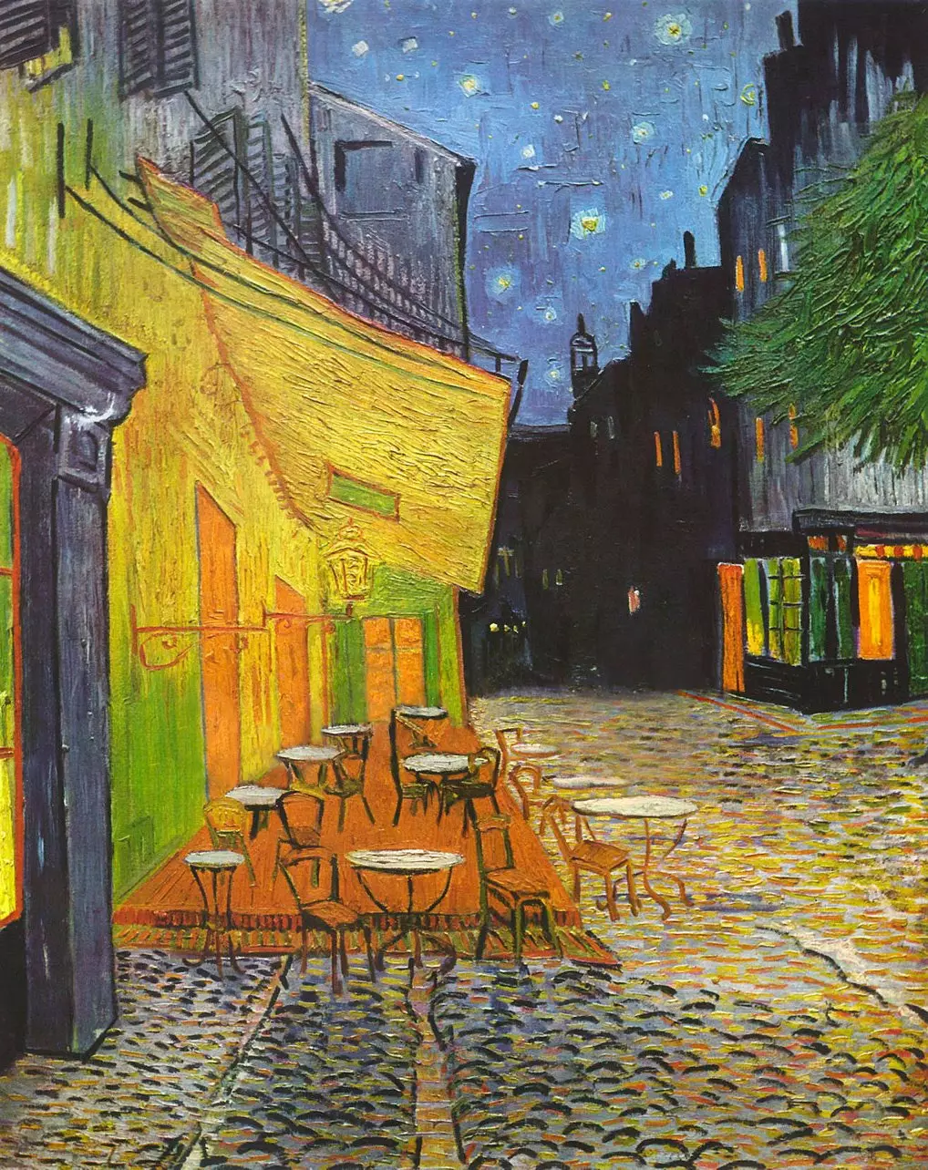 AFTER 'Cafe Terrace at Night' Van Gogha