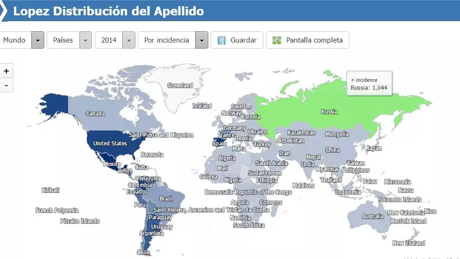 Voulez-vous savoir combien votre nom de famille est utilisé dans le monde ? Ce site vous montre