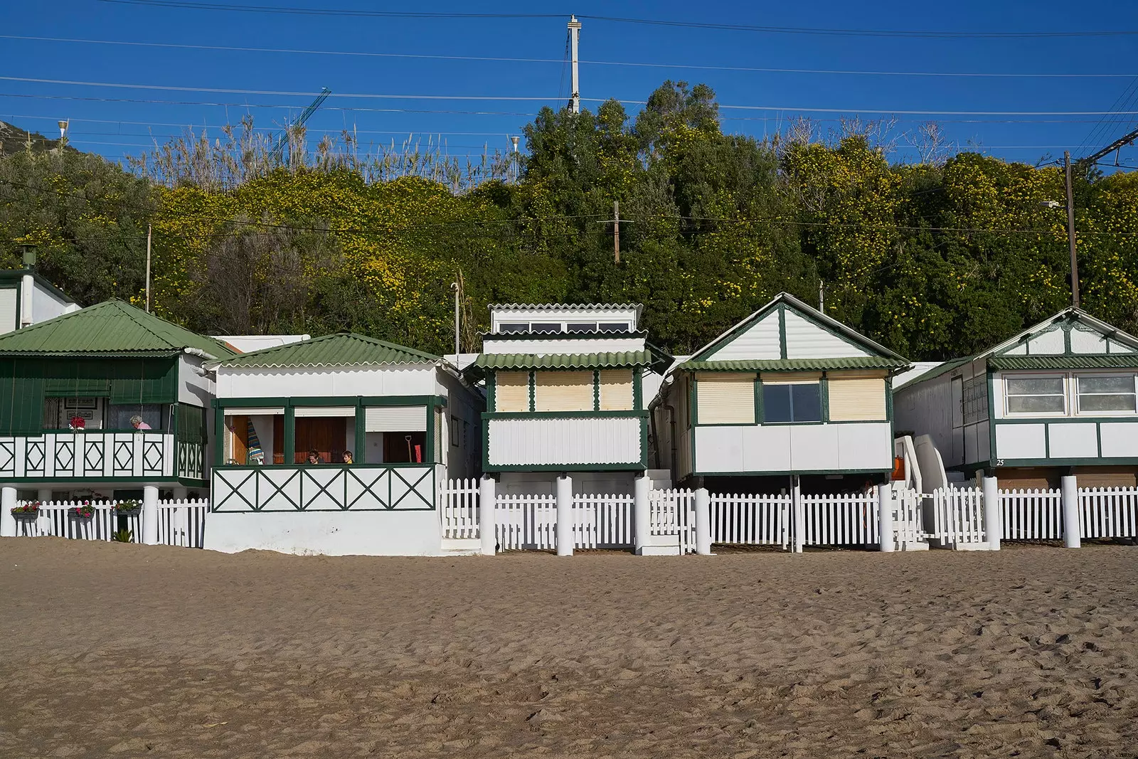 Utsikt över husen på Garraf-stranden